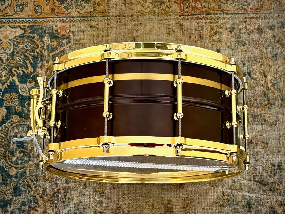 Ludwig MICROSTRIP PROTOTYPE "Fraternal Twins" 6.5" x 14" Snare Drums