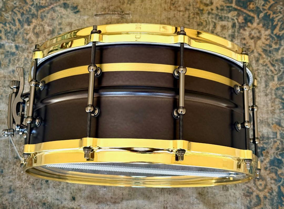 Ludwig MICROSTRIP PROTOTYPE "Fraternal Twins" 6.5" x 14" Snare Drums