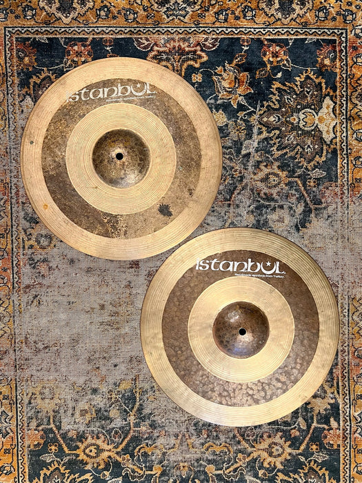 RARE PRE SPLIT ISTANBUL AGOP MEHMET SULTAN Hihats 14” 1100 1270 g