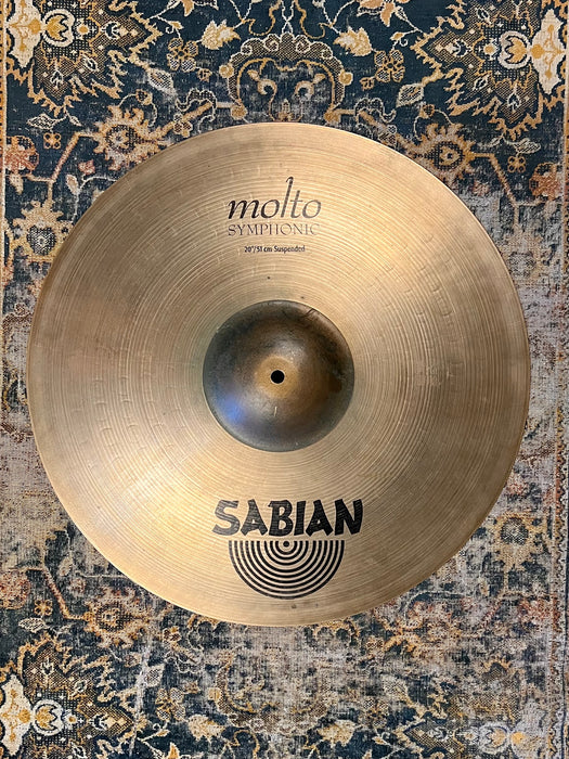 Rare Dark Smooth Sabian MOLTO 20” Multi Application Crash Ride 1873 g