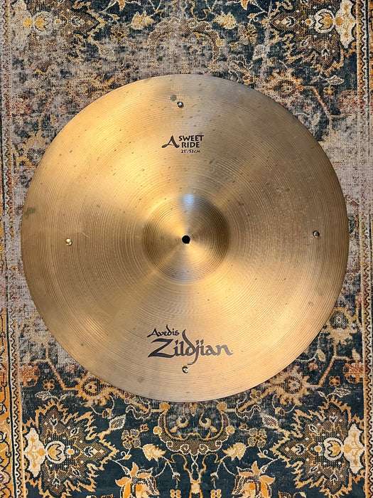Super MELLOW Zildjian SWEET RIDE SIZZLE 21” 2434 g Glowing Warm