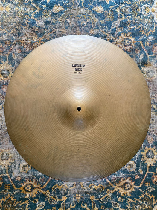 Ultra RARE ZILDJIAN 19” Medium Ride YES a 19”! 1936 g LIGHT