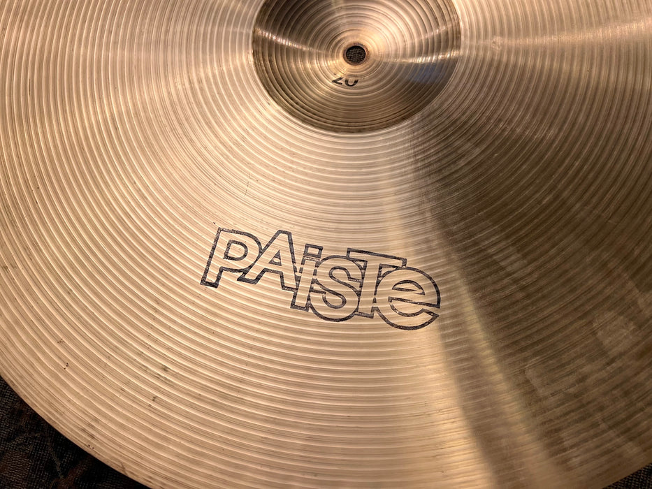 Rare CLEAN Vintage Paiste 602 Medium Ride 20” 2382 g DARK SMOOTH