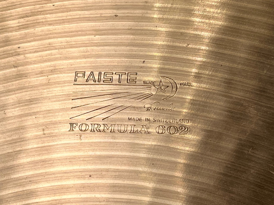 Rare CLEAN Vintage Paiste 602 Medium Ride 20” 2382 g DARK SMOOTH