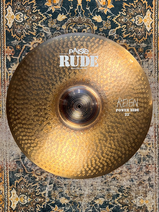 Paiste DAVE LOMBARDO RUDE REIGN 22” POWER RIDE 3818 g DARK HUGE BELL