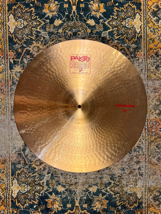 CLEAN Paiste 2002 22” POWER RIDE 3545 g Magnificent BELL