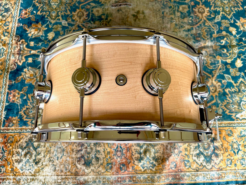 IMMACULATE DW SOLID SHELL Maple Deep 6.5” X 14” Snare Drum