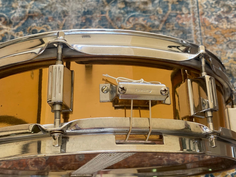 Rare Discontinued 1991 BRONZE LUDWIG PICCOLO Supraphonic 3" X 13" Snare Factory Perfect