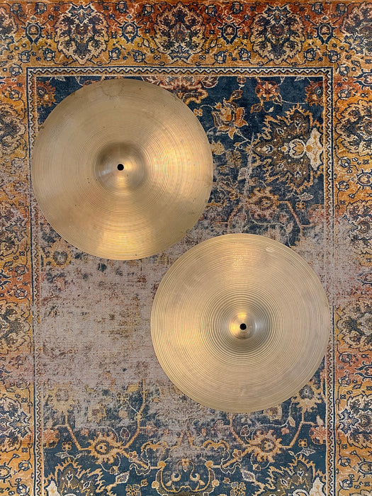 THIN Vintage Zildjian 1970s New Beat 14” Hihats 849 1163 g Light Complex