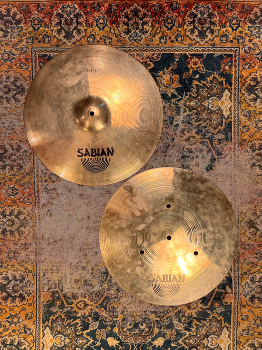 UNIQUE Custom Sabian PROTOTYPE 16” FAST HATS Hihats 1322 1884 g QUICK BEATS