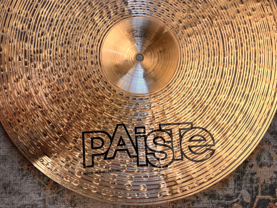 Paiste TRADITIONAL Thin Crash 17” 1097 g CLEAN! Amazing Warm Complex! DON’T PAY $550!!