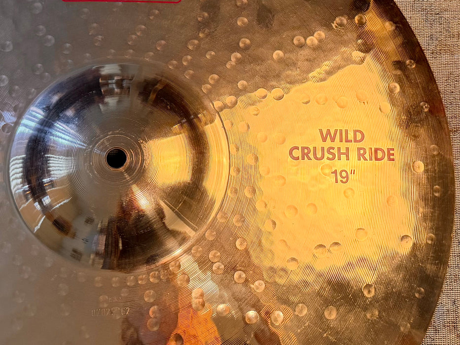 Rare PAISTE 2002 WILD CRUSH RIDE 19” 1754 g Reflector BIG BELL FULL Crash Ride! Discontinued! CLEAN!