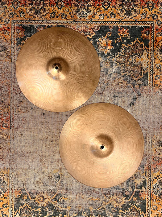 PAPER THIN 1950s Vintage Zildjian 14” Hihats 784 820 g LIGHT WHISPY! COMPLEX! Responsive