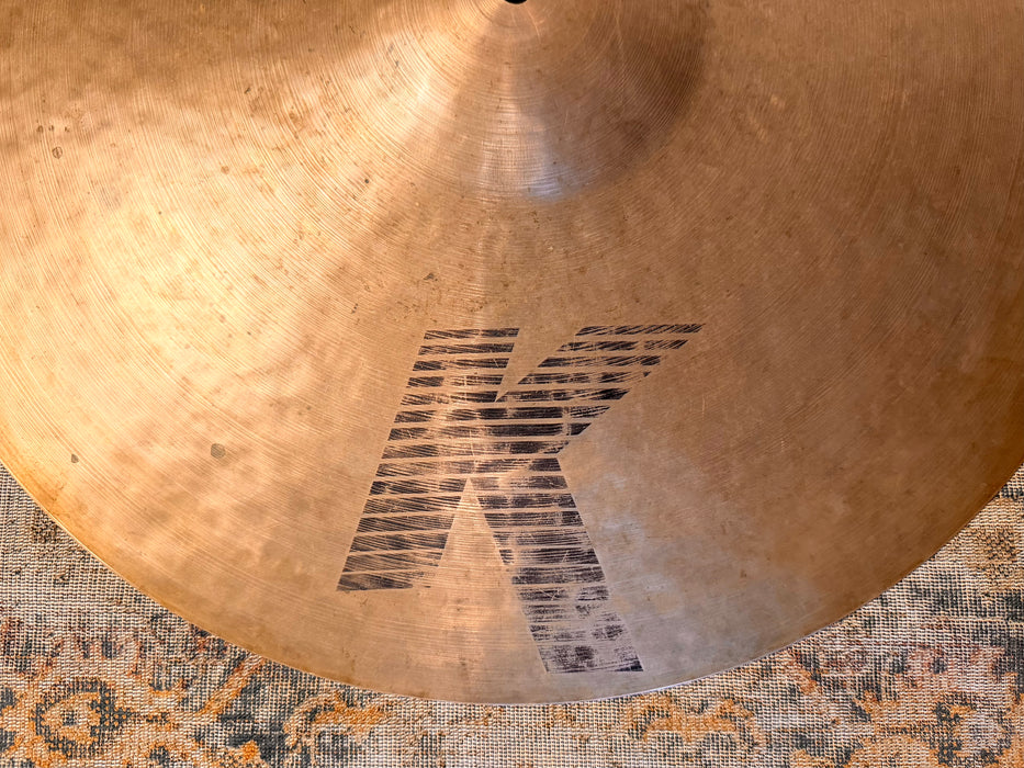 THE FAMOUS Vintage Zildjian EAK K Ride 20” 2462 g SUPER DARK! DRY! Vintage GADD Vibes!