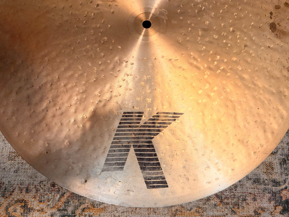 Zildjian K CUSTOM FLAT Ride 20” SMOOTH DARK Controlled & Mellow Sizzle 2314 g TIGHT CLEAN Definition