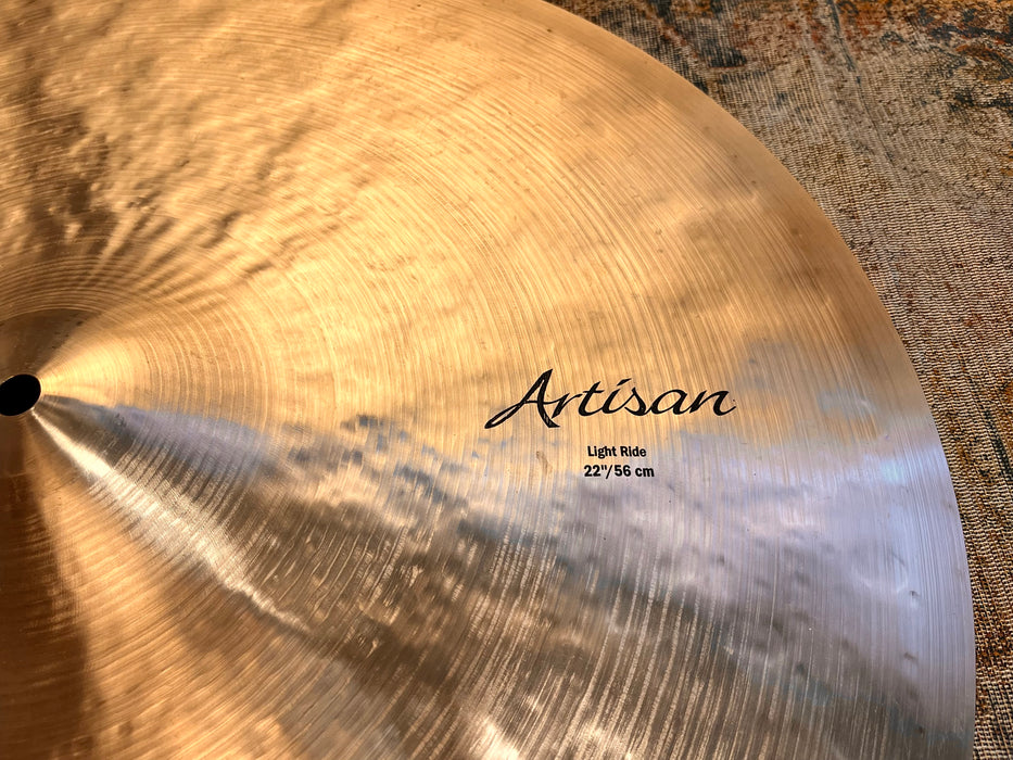 Sabian ARTISAN LIGHT RIDE 22” 2496 g CLEAN! Beautiful WARM One! Don’t Pay $865!! Crashes