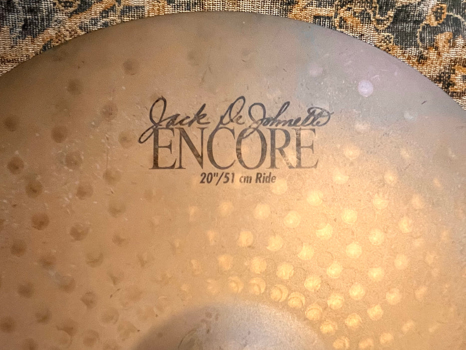 RARE Sabian Jack DeJohnette Encore Ride 20” 2292 g DRY w Light Complexity! Incredible Definition!