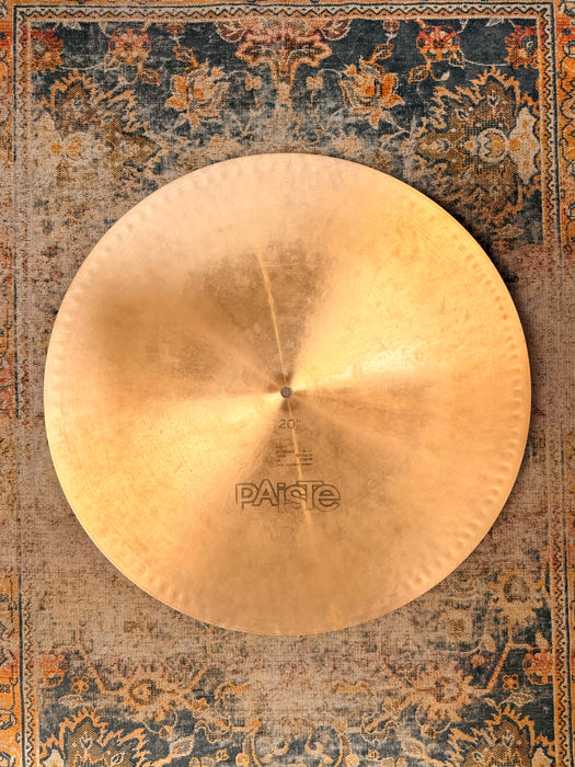 VINTAGE Paiste 602 FLAT RIDE 20” Medium ICONIC Controlled Mellow Incredible Definition! Black Label 2398 g