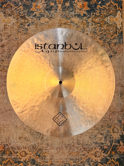 ISTANBUL AGOP Traditional DARK Crash 19” 1617 g CLEAN! Golden Glowing Dark! FULL!