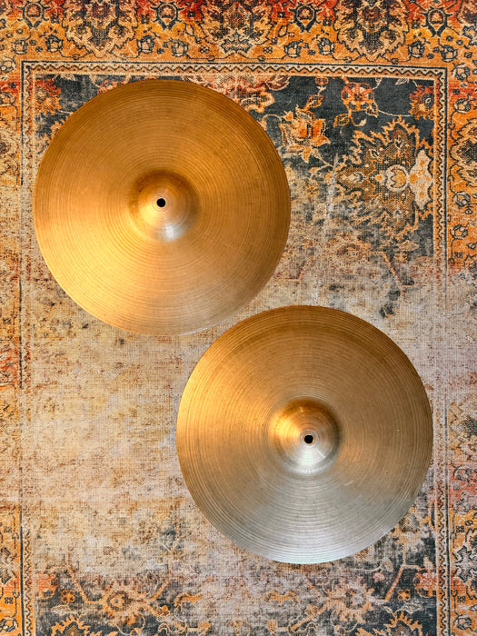 Vintage Zildjian 1950s Thin 14” Hihats 780 940 g DARK DRY Sound AMAZING! REAL DEAL!