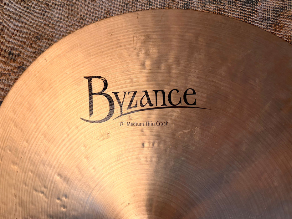 Meinl BYZANCE Medium Thin Crash 17” 1278 g DARK Tone! Versatile! Don’t Pay $400!