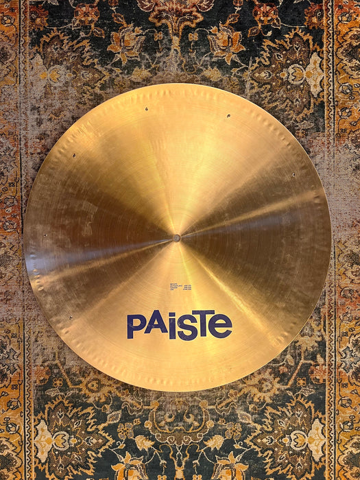 ULTRA Rare 1983 Vintage Paiste BLUE LABEL 22” 602 Heavy Flat Ride Sizzle 3464 g GOTTLIEB