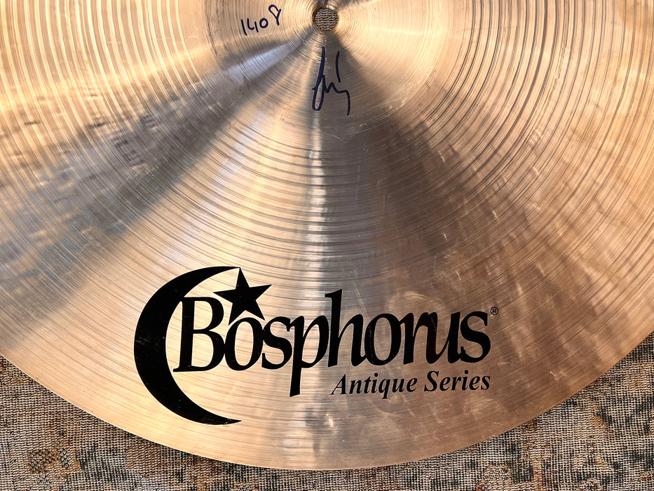 Versatile Bosphorus ANTIQUE Sultan Medium Thin Crash 19” SIZZLE 1408 g CLEAN