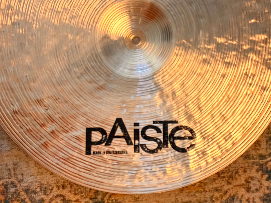 LATHED BELL Paiste PROTOTYPE DARK COMPLEX 20” Original Twenty Series 2194 g w STEEP Profile! Perfect!