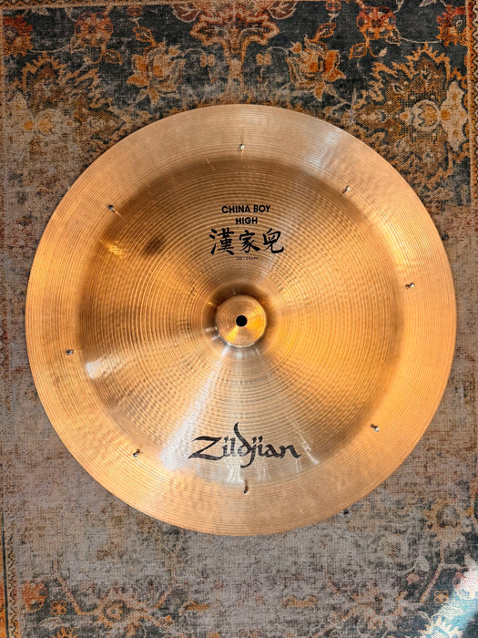Vintage Zildjian China Boy High SWISH SIZZLE 20” 1736 g Amazing Pang-Like Tone! ALL 6 ZILDJIAN RIVETS