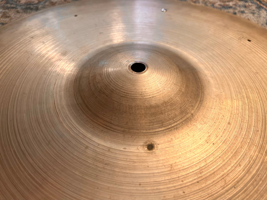 Vintage 1950s Zildjian 18” Light Dark Crash Ride SIZZLE 1495 g Darker & Lower Pitched! Versatile