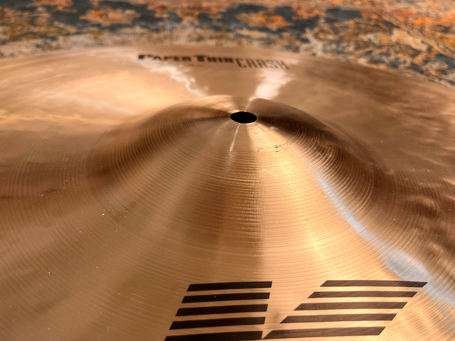 ZILDJIAN K 22” PAPER THIN Crash 400th ANNIVERSARY Stamp! PERFECT! 2052 g