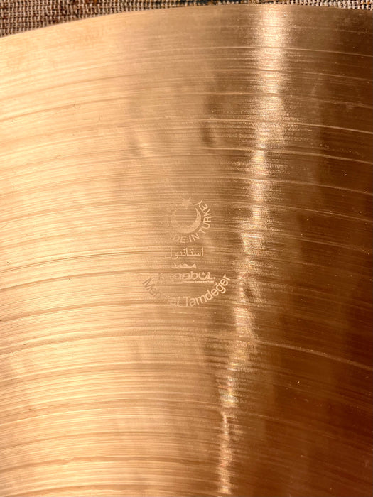 Ultra Warm ISTANBUL Mehmet Nostalgia 70s 22” Ride 2362 g MINT Super Crashable! Amazing Cymbal
