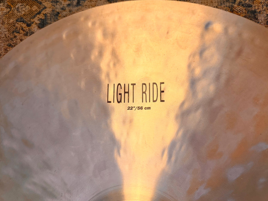 Zildjian K LIGHT RIDE 22” ONLY 2444 g CLEAN! Light Complex AMAZING One! WHY Pay $630 For A GUESS?