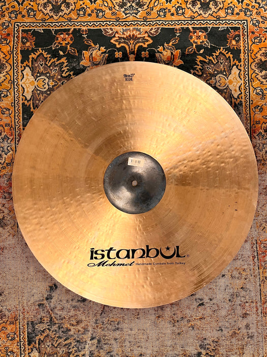 Rare 23” ISTANBUL Mehmet BLACK BELL Ride 3912 g DARK! Clean!  Raw Bell & Hand Hammered