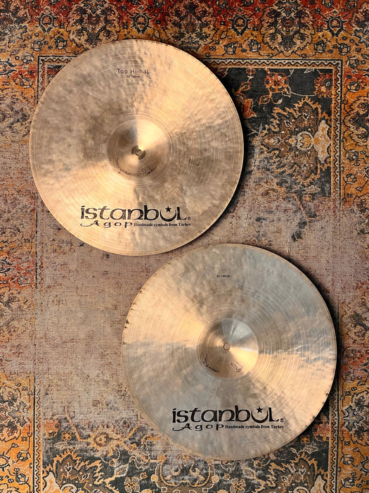 ISTANBUL AGOP 16” TRADITIONAL Hihats 1195 1480 g ULTRA WARM & DARK! EARLIER AGED Mellowed!