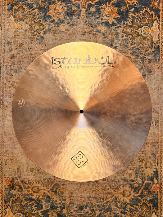 ISTANBUL AGOP Traditional Original Ride 20” or Crash IMMACULATE Only 1876 g Incredible Sounding!