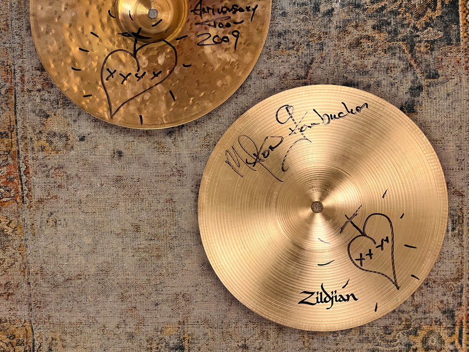 PAT BENATAR 30th ANNIVERSARY Zildjian EFX # 1 Over Oriental Trash Hats 12” Hihats SIGNED 682 790 g