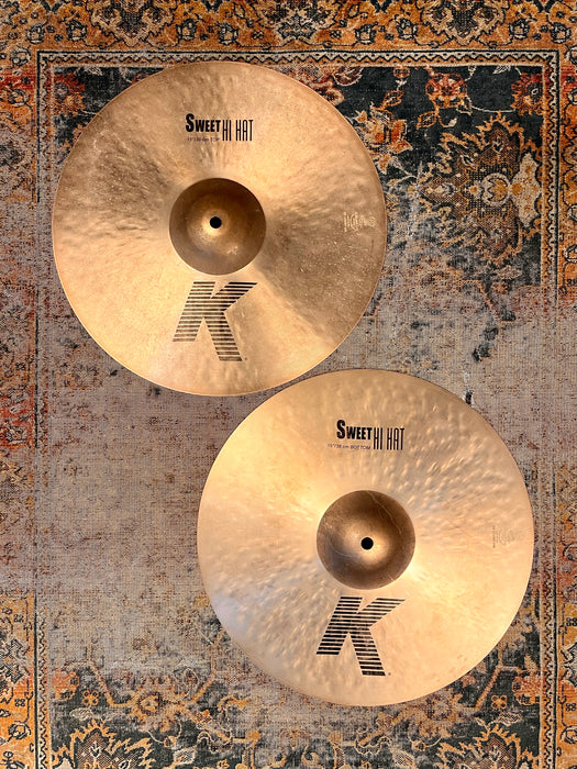 Zildjian K SWEET Hihats 15” 1095 1626 g Light Complex Tone! Dark & Low! Don’t Pay $670!!