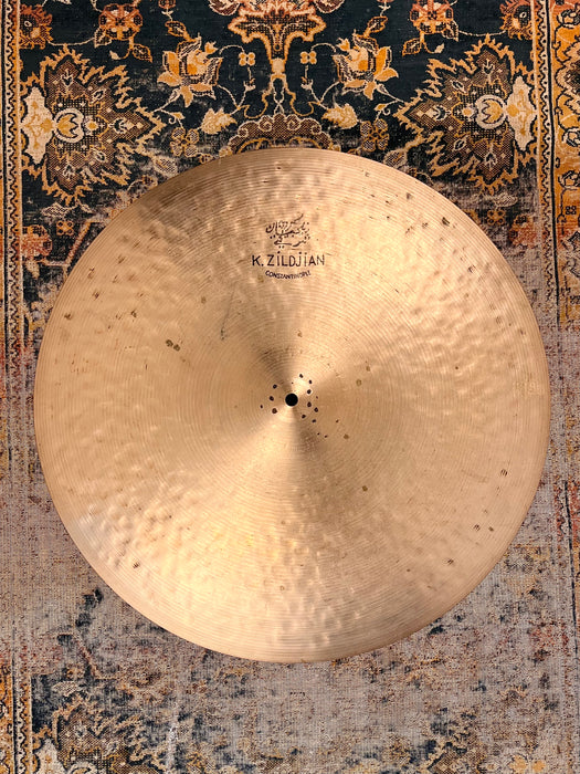 EARLIER Zildjian K CONSTANTINOPLE 22” MEDIUM THIN HIGH 2454 g Glowing Warm Smoky CRASHABLE