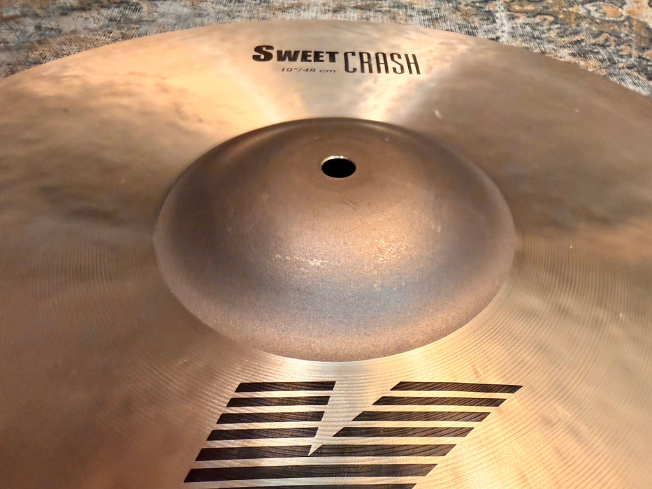 Zildjian K SWEET CRASH 19” 1496 g CLEAN and Sounds Perfect! Don’t Pay $500 For A GUESS!