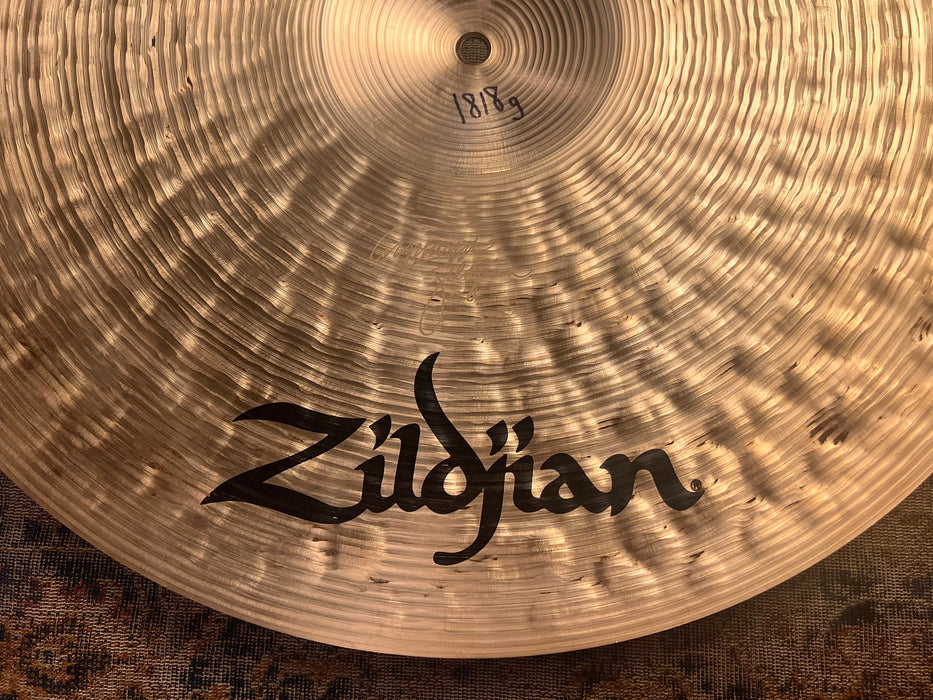 Rare LIMITED Zildjian K CONSTANTINOPLE LIGHT RIDE 20” 1818 g THIN IMMACULATE