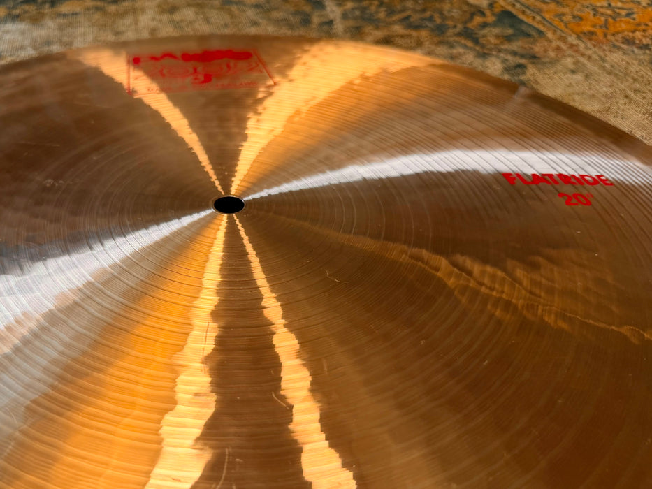 Paiste 2002 FLAT RIDE 20” SUPER CLEAN! GLASSY Chime-Like Controlled Definition! 2136 g