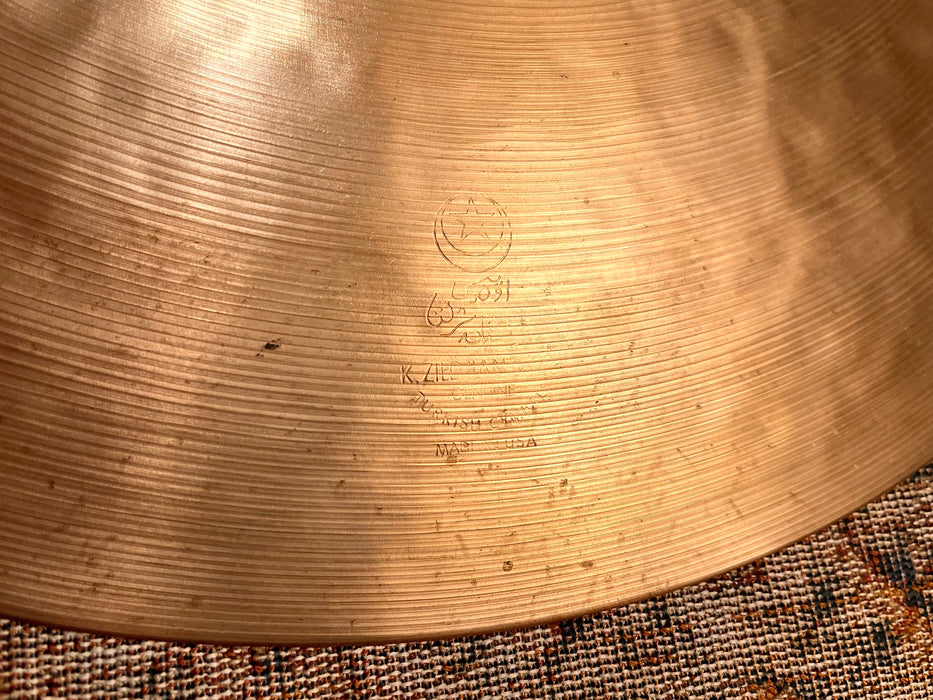 RARE Zildjian EAK CRASH 17” 1210 g HAND HAMMERED Fine Lathing! Low Profile! DARK CRASH