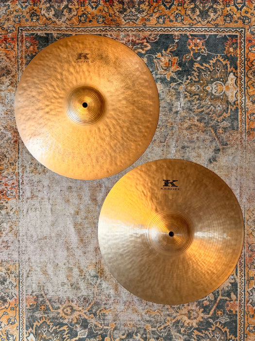 ZILDJIAN KEROPE 15” Hihats 1ST YEAR! Very Light & Complex! Originals And Hard To Find! 970 1164 g