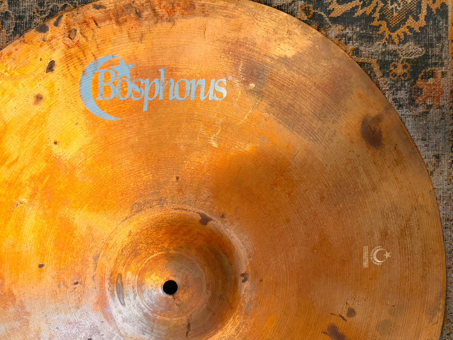 Unique Crazy Ass Ultra Dark Complex Bosphorus Prototype Blank 22” 1990 g CRASH RIDE! GORGEOUS!