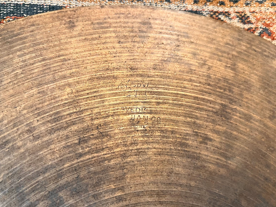 DRY COMPLEX 1960s Vintage Zildjian 14” EARLY New Beat Hihats 846 1174 g FANTASTIC Airy Light