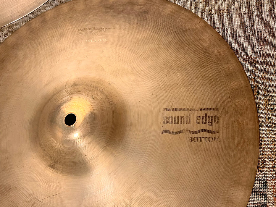 VERY Vintage Paiste 602 SOUND EDGE Hihats 14” 878 960 g PRE SERIAL! The TONE! Don’t Pay $700 For REISSUES!