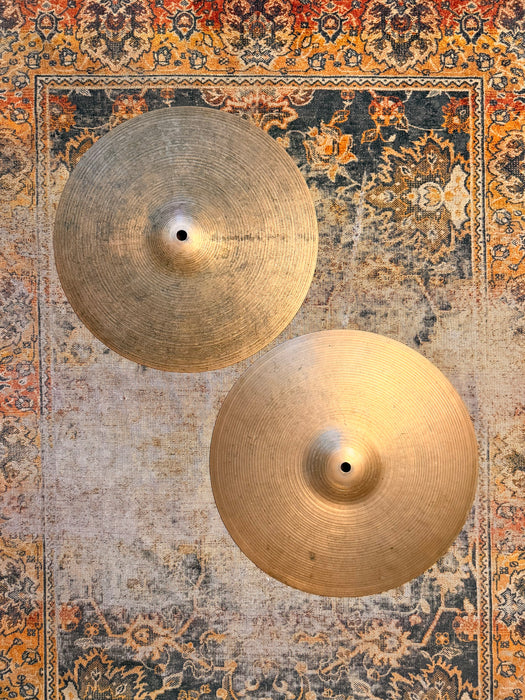 Vintage Zildjian New Beat 14” Hihats DRY 888 g Over 1282 g Light Dry Focused Amazing! Versatile