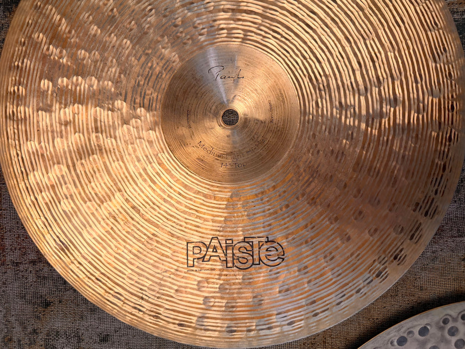 Paiste Traditional Medium Light 14" Hihats SUPER DARK & LOW! 895 1186 g EARLIER! DON’T Pay $800!