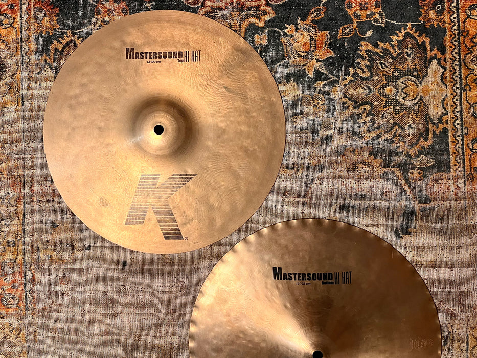 Zildjian K MASTERSOUND 13” Hihats 860 1192 g ULTRA CRISP Semi-Dark! Discontinued!